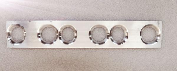 Flanschplatte für VR6 Turbo Ansaugbrücke mit gefrästen Einlaufradien